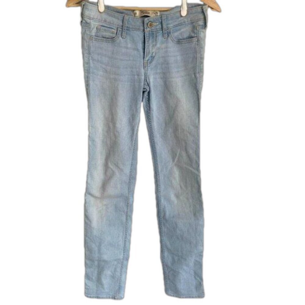 Hollister Skinny Light Wash Mid Rise Denim Jeans Size 24